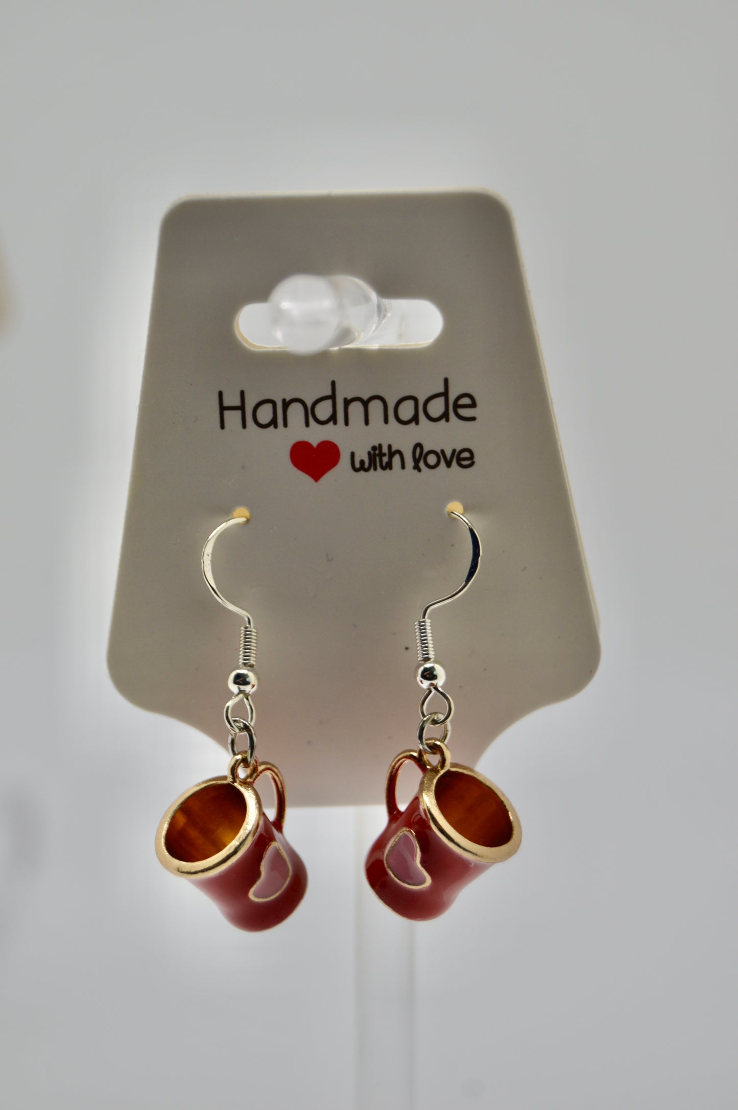 Coffee mug earrings