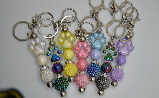 Paw Print Keychain